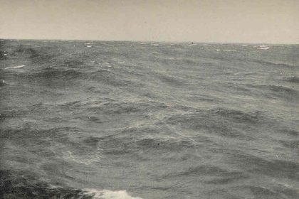 Ocean waves seen from above